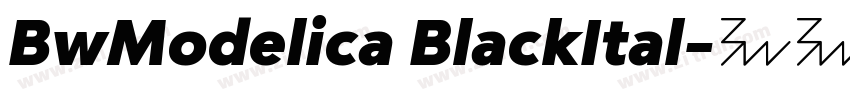 BwModelica BlackItal字体转换